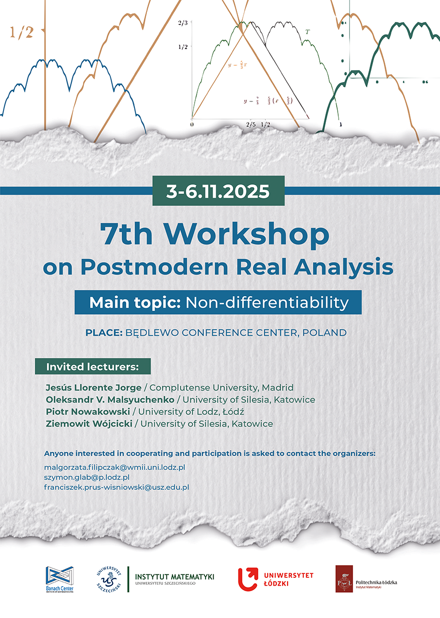 7th Workshop on Postmodern Real Analysis